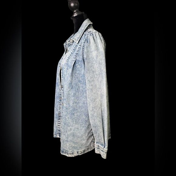 NWT LOGO Denim Shirt XXS - Picture 4 of 8